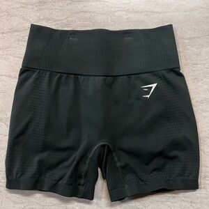 Gymshark Black High-Waist Athletic Shorts